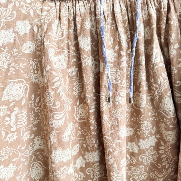 Unsubscribed Cotton Embroidered Mustard Yellow Navy Blue Dress 2 - Picture 6 of 9